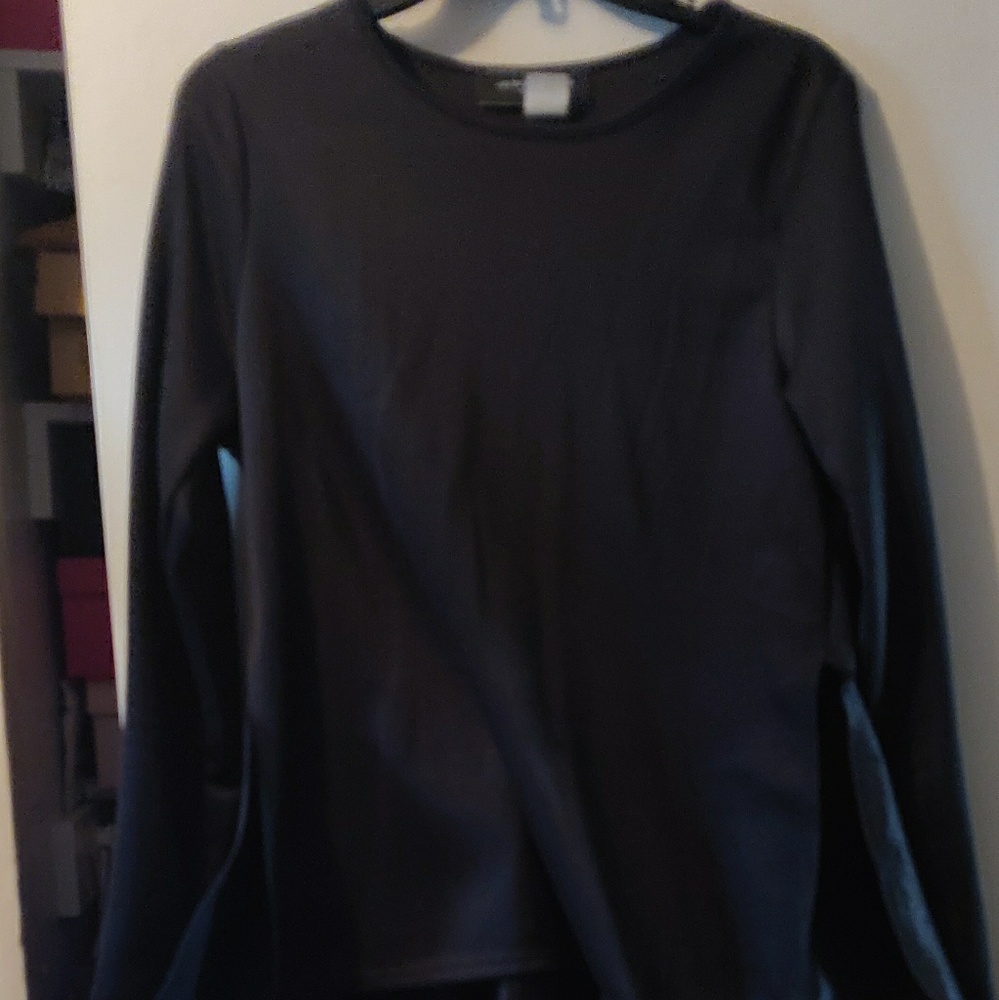 Black classy flare shirt